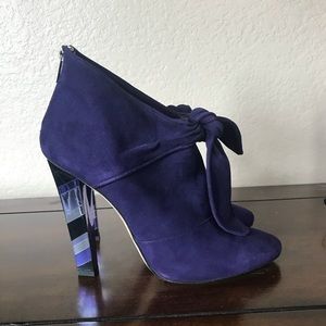 NEW Jimmy Choo Mosaic Purple suede booties 40